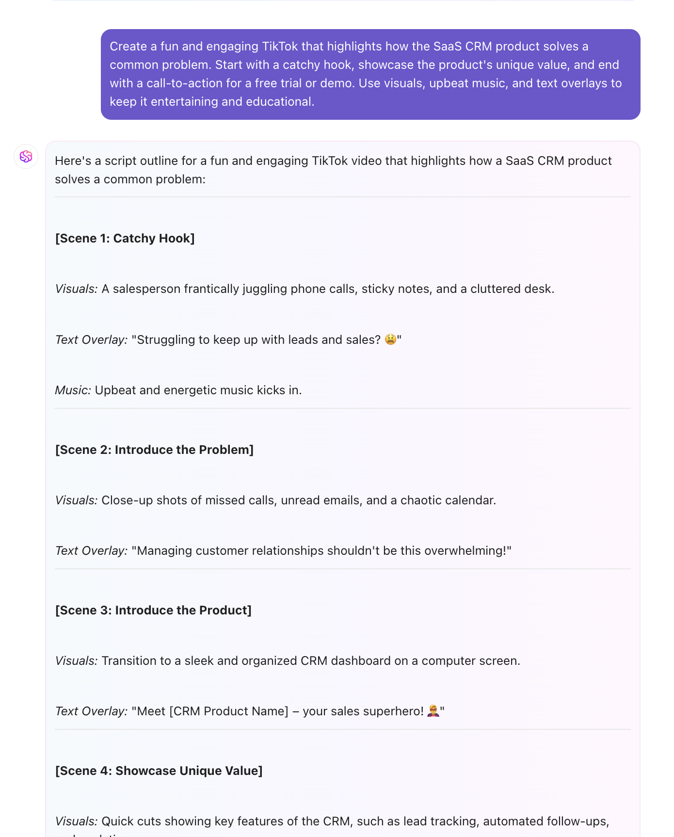 ClickUp AI for tiktok